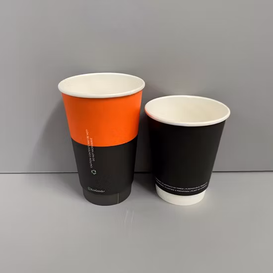 4 8 12 16 20 oz jetables en gros personnalisés simple double ondulation tasse de papier tasse de papier boisson bulle thé au lait tasses à café pour boissons chaudes et froides avec couvercles