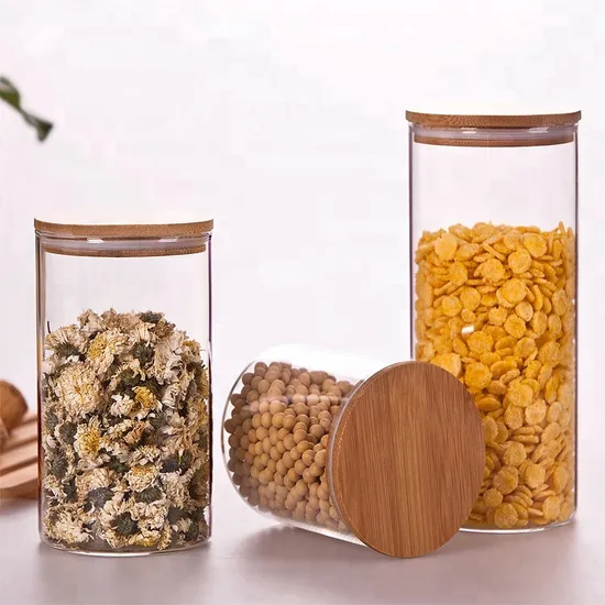 Cloth Cover Glass Jar Glass Bottle Container Food Storage