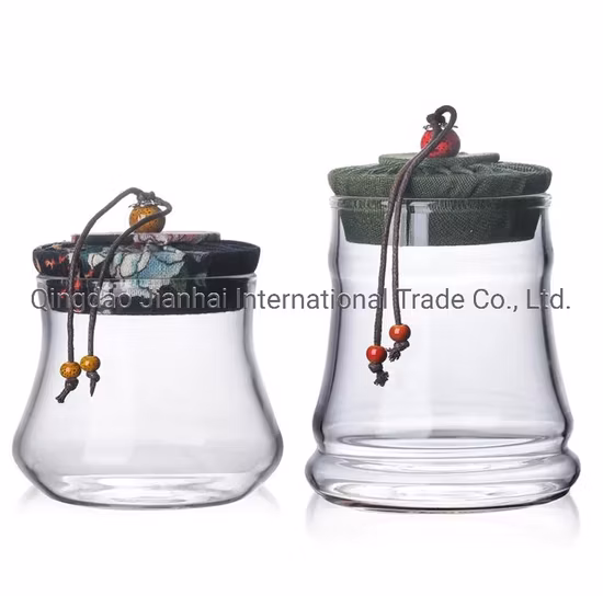 Cloth Cover Glass Jar Glass Bottle Container Food Storage