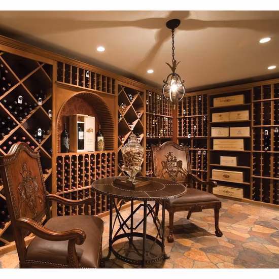Porte-bouteille en verre de vin en bambou sur pied, présentoir mural de rangement en bois pour comptoir de vin, 2023