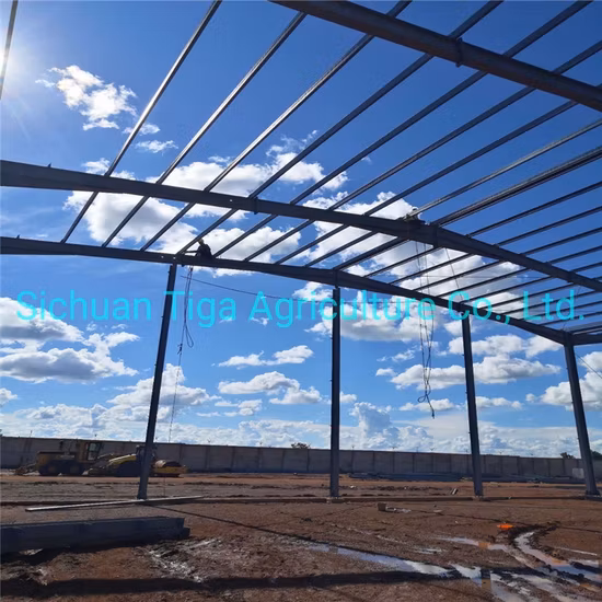 Entreposage au froid pré machiné de structure métallique de panneau 